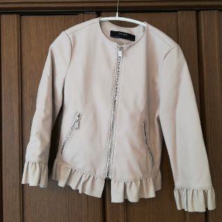 ザラ(ZARA)のザラ　ZARA フェイクレザージャケット(ノーカラージャケット)