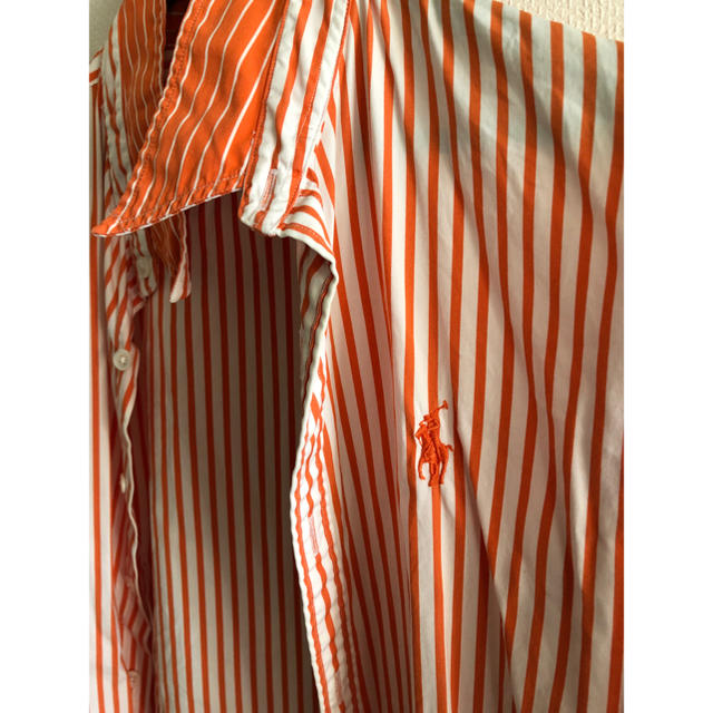 Ralph Lauren(ラルフローレン)のラルフローレン　シャツ　白オレンジ メンズのトップス(シャツ)の商品写真