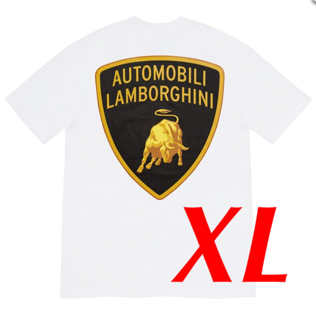 Supreme(シュプリーム)の新品未使用 Supreme Lamborghini Tee White XL メンズのトップス(Tシャツ/カットソー(半袖/袖なし))の商品写真