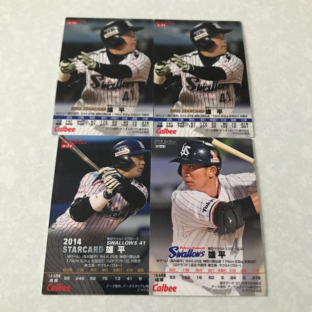 プロ野球チップス ヤクルト 雄平 サイン プロ野球カード スワローズ