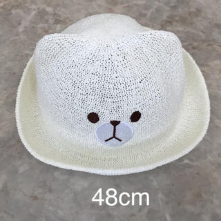 ニシマツヤ(西松屋)の☆新品未使用　ベビー帽子48cm☆(帽子)