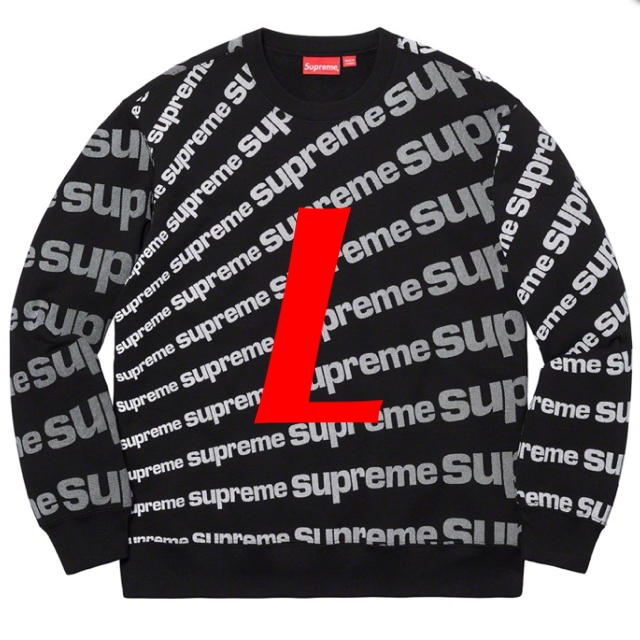 スウェット新品未使用 Supreme Radial Crewneck Black L