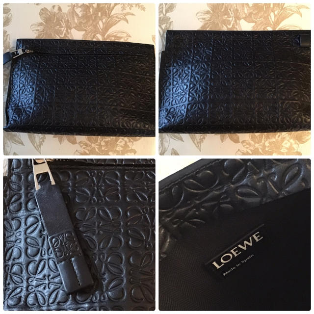 LOEWE(ロエベ)の♡極美品♡ LOEWE ロゴデザイン　レザーポーチ　D96 レディースのファッション小物(ポーチ)の商品写真