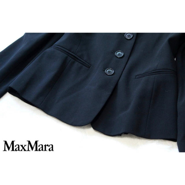 Max Mara(マックスマーラ)のマックスマーラMaxMara 白タグ 最高級 大人ラグジュアリー ジャケット♪  レディースのジャケット/アウター(テーラードジャケット)の商品写真