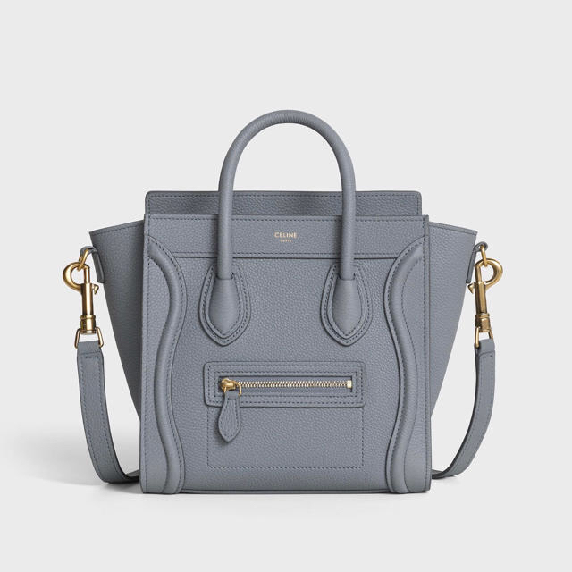 celine(セリーヌ)のセリーヌ  CELINE  ラゲージ　ナノ　ベビードラムドカーフスキン　コール レディースのバッグ(ショルダーバッグ)の商品写真