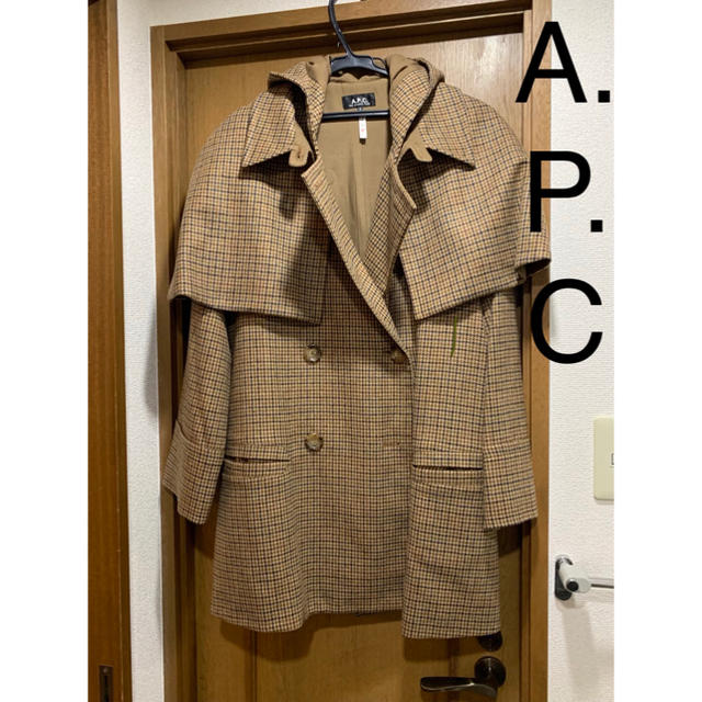 【美品】A.P.C. アーペーセー チェック柄スタンドカラーコート　ジャケット