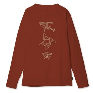 スノーピーク(Snow Peak)のスノーピーク　Fireplace ロングスリーブ Tシャツ S Orange (Tシャツ/カットソー(七分/長袖))