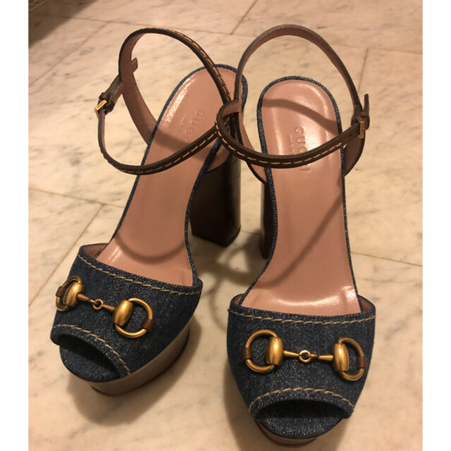 Gucci(グッチ)の美品 GUCCI ハイヒール サンダル 35 レディースの靴/シューズ(サンダル)の商品写真