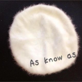 アズノウアズ(AS KNOW AS)のas know as   ベレー帽(ハンチング/ベレー帽)