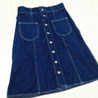 ダブルクローゼット(w closet)のダブルクローゼット 膝丈デニムスカート(ひざ丈スカート)