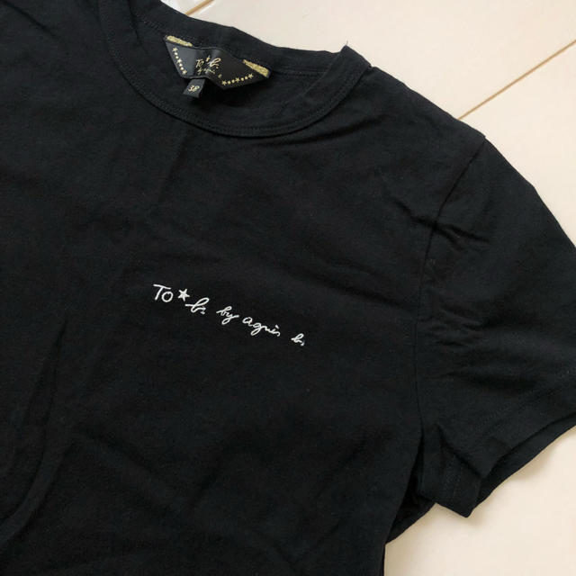 ドゥービーバイアニエスベー　ブラック　ロゴＴシャツ