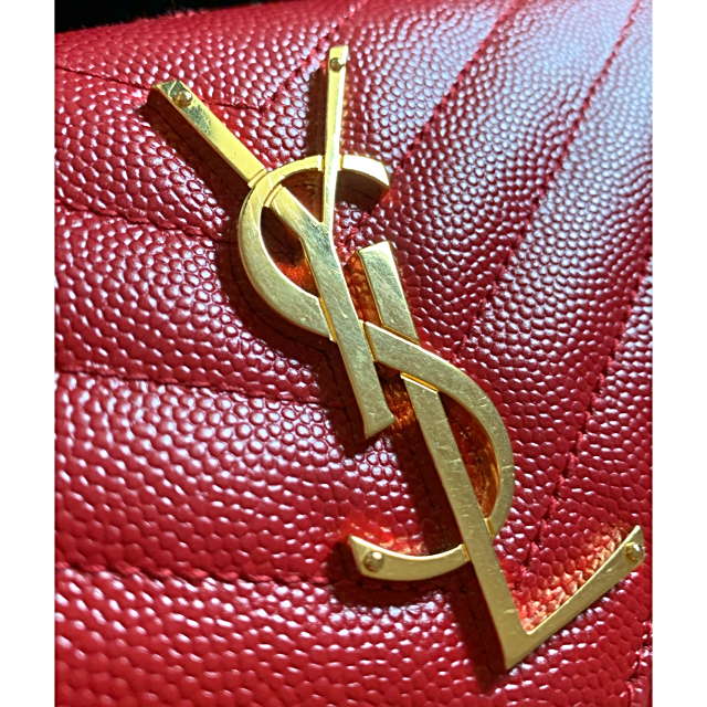 Saint Laurent(サンローラン)のサンローラン  パリ 長財布 赤 レディースのファッション小物(財布)の商品写真