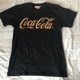 コカコーラ(コカ・コーラ)のコカ・コーラTシャツ Coca-Cola金ロゴ　M(Tシャツ/カットソー(半袖/袖なし))