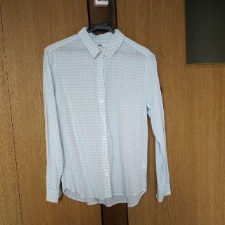 ユニクロ(UNIQLO)の☆値下げ☆未使用 薄手シャツ チェック 春夏 シースルー(シャツ/ブラウス(長袖/七分))