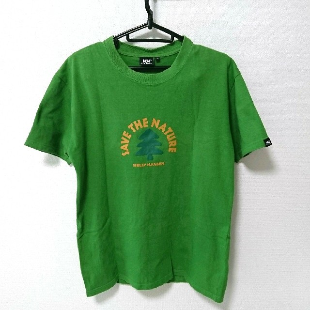 HELLY HANSEN(ヘリーハンセン)のHELLY HANSEN グリーン コットンTシャツ メンズのトップス(Tシャツ/カットソー(半袖/袖なし))の商品写真