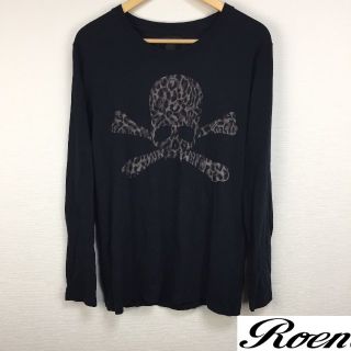 ロエン(Roen)の美品 Roen ロエン 長袖Tシャツ ブラック サイズ48(Tシャツ/カットソー(七分/長袖))