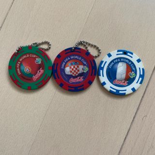 コカコーラ(コカ・コーラ)のカジノチップ風FIFA World CUP2006キーホルダー(記念品/関連グッズ)