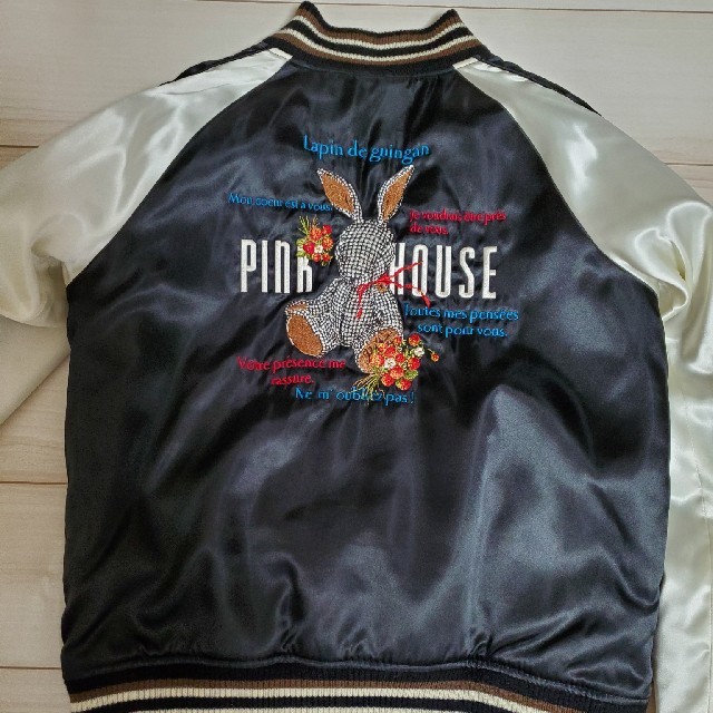 PINK HOUSE(ピンクハウス)のピンクハウス　リバーシブル　スカジャン　美品 レディースのジャケット/アウター(スカジャン)の商品写真