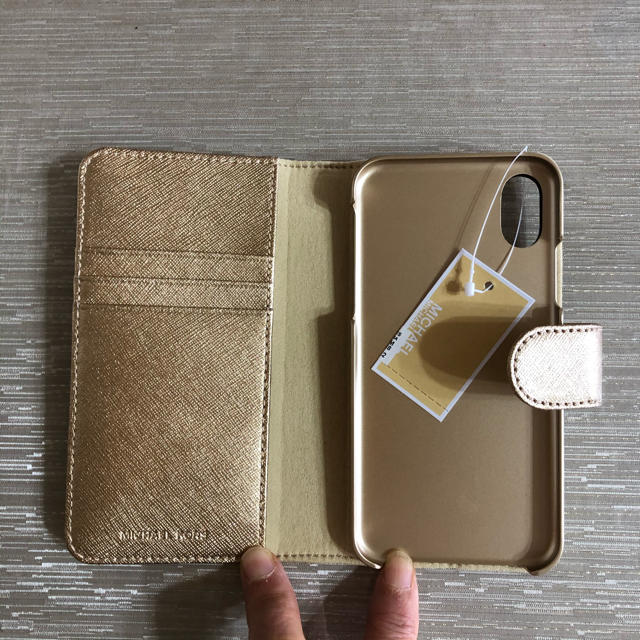 Michael Kors(マイケルコース)のMichael Kors iPhoneXレザーケース スマホ/家電/カメラのスマホアクセサリー(iPhoneケース)の商品写真