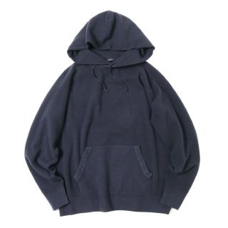 コモリ(COMOLI)の【19AW/希少品】comoli 製品染ニットパーカー 【定価50,600円】(パーカー)