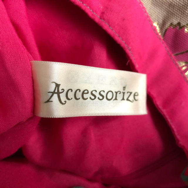 Accessorize(アクセサライズ)の送料込！美品アクセサライズAccessorizeトートバック★バタフライ蝶ピンク レディースのバッグ(トートバッグ)の商品写真