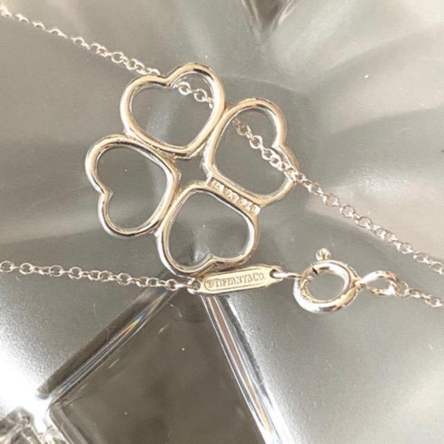 Tiffany & Co.(ティファニー)のティファニー　幸せのハートのクローバー❤︎ ネックレス　付属品無し レディースのアクセサリー(ネックレス)の商品写真