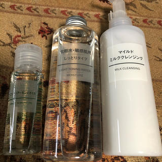 ムジルシリョウヒン(MUJI (無印良品))の無印　クレンジング　化粧水　アーモンドオイル　セット(化粧水/ローション)