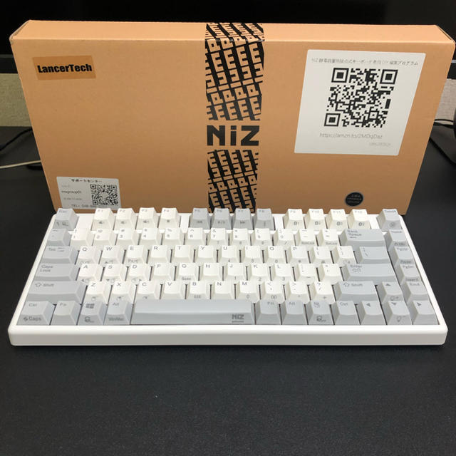 難あり NiZ Plum 84キーボード/US配列/静電容量無接点/BT対応