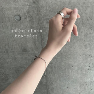 アメリヴィンテージ(Ameri VINTAGE)の再入荷　snake chain bracelet silver(ブレスレット/バングル)