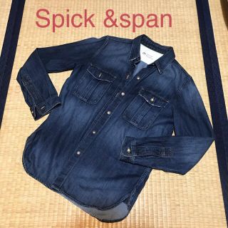 スピックアンドスパン(Spick & Span)のスピックアンドスパン 長袖 大人 デニム ウォッシュ加工 とろみ シャツ(シャツ/ブラウス(長袖/七分))