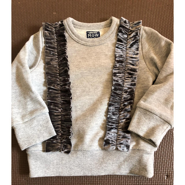 RUGGEDWORKS(ラゲッドワークス)の美品 RUGGED WORKS フリル トレーナー 100 キッズ/ベビー/マタニティのキッズ服女の子用(90cm~)(Tシャツ/カットソー)の商品写真