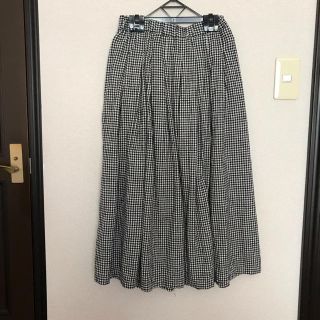 フェリシモ(FELISSIMO)のサニークラウズ  ギンガムの綿麻スカート(ロングスカート)