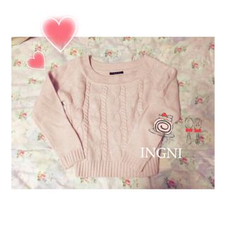 イング(INGNI)のINGNI＊ピンクニット(ニット/セーター)