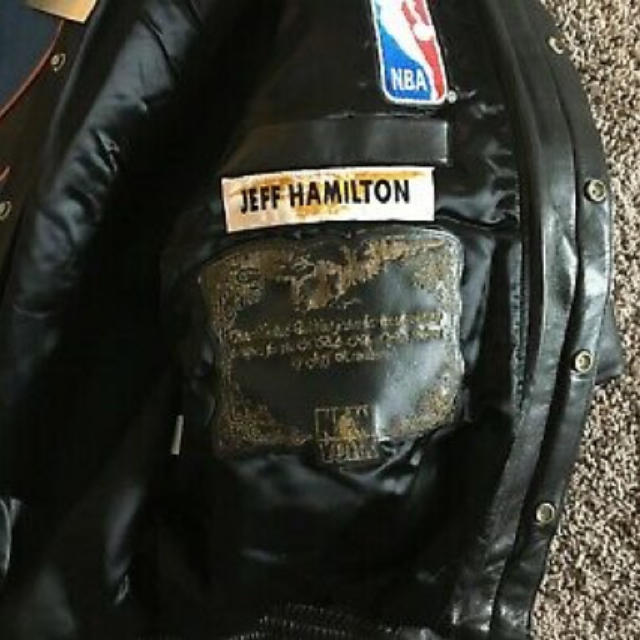 ジェフハミルトン jeff hamilton NBA ニックス レザージャケット メンズのジャケット/アウター(レザージャケット)の商品写真