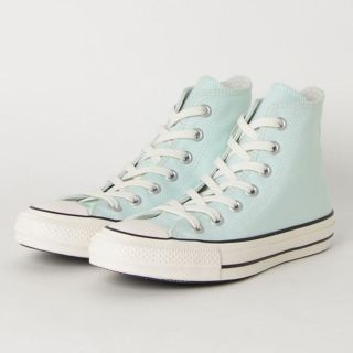 コンバース(CONVERSE)の【ほぼ未使用】CONVERSE ハイカットシューズ ミントグリーン 23cm(スニーカー)