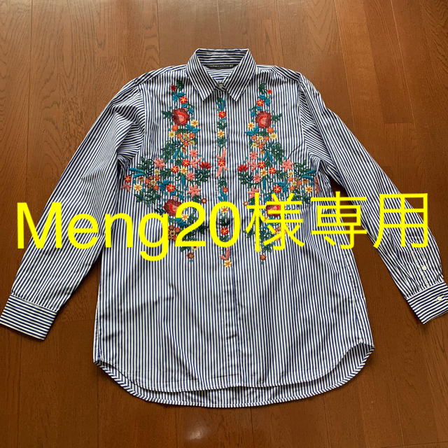 ZARA(ザラ)のMeng20様専用★ザラ　刺繍シャツ レディースのトップス(シャツ/ブラウス(長袖/七分))の商品写真