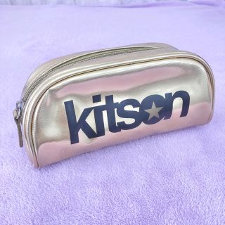 キットソン(KITSON)のキットソン ポーチ ペンケース ゴールド 黒(ポーチ)