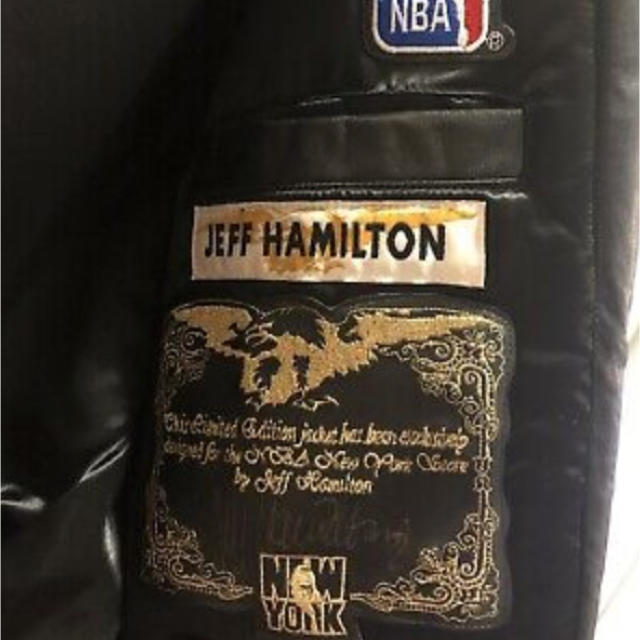 ジェフハミルトン jeff hamilton NBA ネッツ レザージャケット