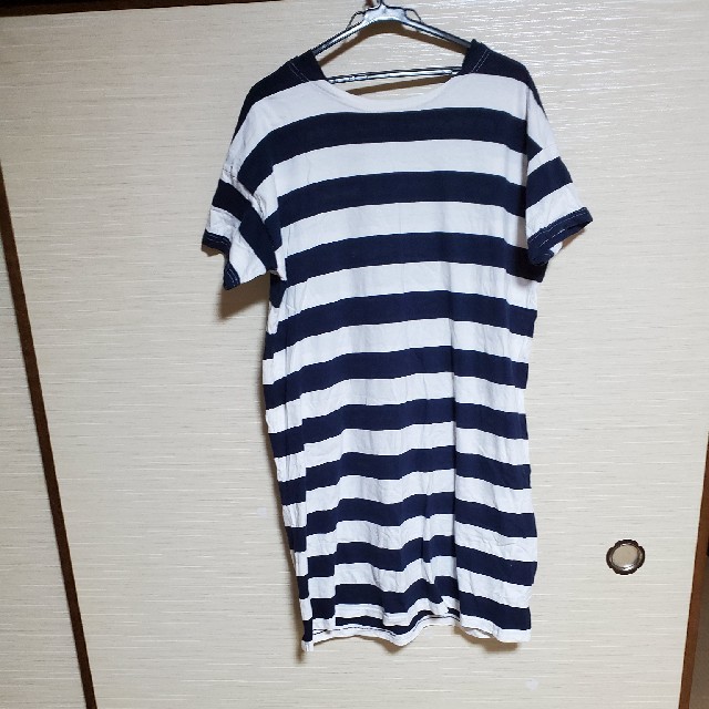 Tシャツワンピ レディースのトップス(Tシャツ(半袖/袖なし))の商品写真