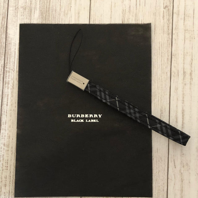 BURBERRY BLACK LABEL(バーバリーブラックレーベル)の☆週末限定値下げ☆バーバリーブラックレーベル新品ストラップ　未使用 メンズのメンズ その他(その他)の商品写真