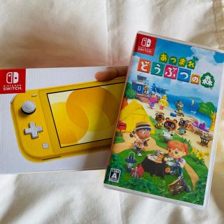 ニンテンドースイッチ(Nintendo Switch)の新品Nintendo スイッチライト　本体イエロー　どうぶつの森ソフト付き(家庭用ゲーム機本体)