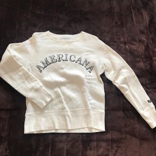 アメリカーナ(AMERICANA)のLady's Americana スウェット サイズ M ホワイト(トレーナー/スウェット)