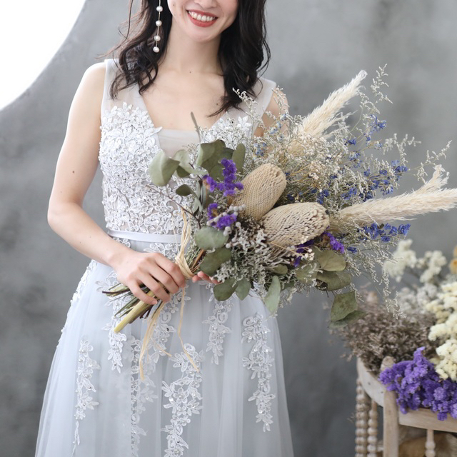 Flower チュールロングドレス レディースのフォーマル/ドレス(ロングドレス)の商品写真