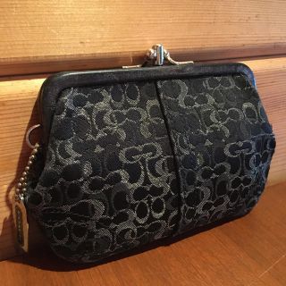 コーチ(COACH)のCOACH ミニシグネチャー　がま口　財布(財布)