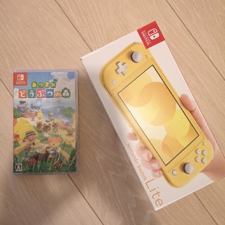 Nintendo switch lite イエロー どうぶつの森 セット売り(家庭用ゲーム機本体)