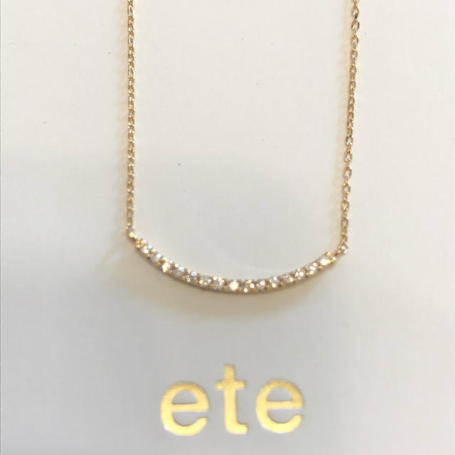 ete(エテ)のいく様専用　美品　エテ  ete  K18 YG パーティクル　ネックレス レディースのアクセサリー(ネックレス)の商品写真