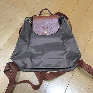 ロンシャン(LONGCHAMP)のロンシャン　折りたたみ　リュック　コンパクト　ブラウン　正規品(リュック/バックパック)