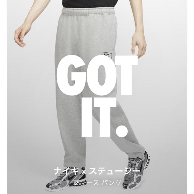 STUSSY NIKE フリース パンツ XS 新品 グレー スウェットパンツ STUSSY NIKE フリース パンツ XS 新品 グレー スウェットパンツ