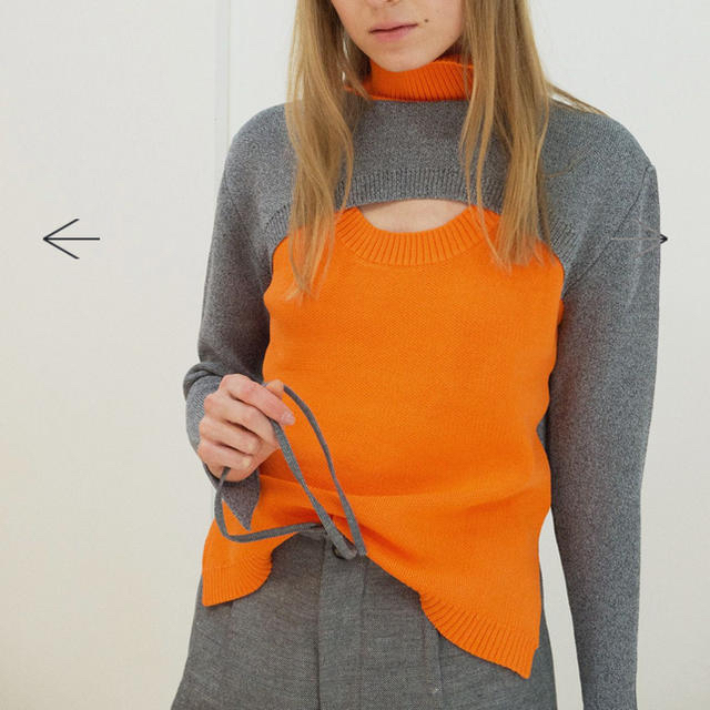 soduk double hole knit sweater スドーク soduk double hole knit sweater スドーク