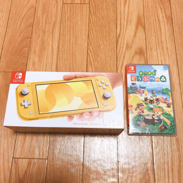 Nintendo switch lite イエロー どうぶつの森 セット売り